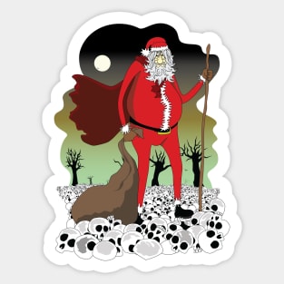 Santa the wanderer Sticker